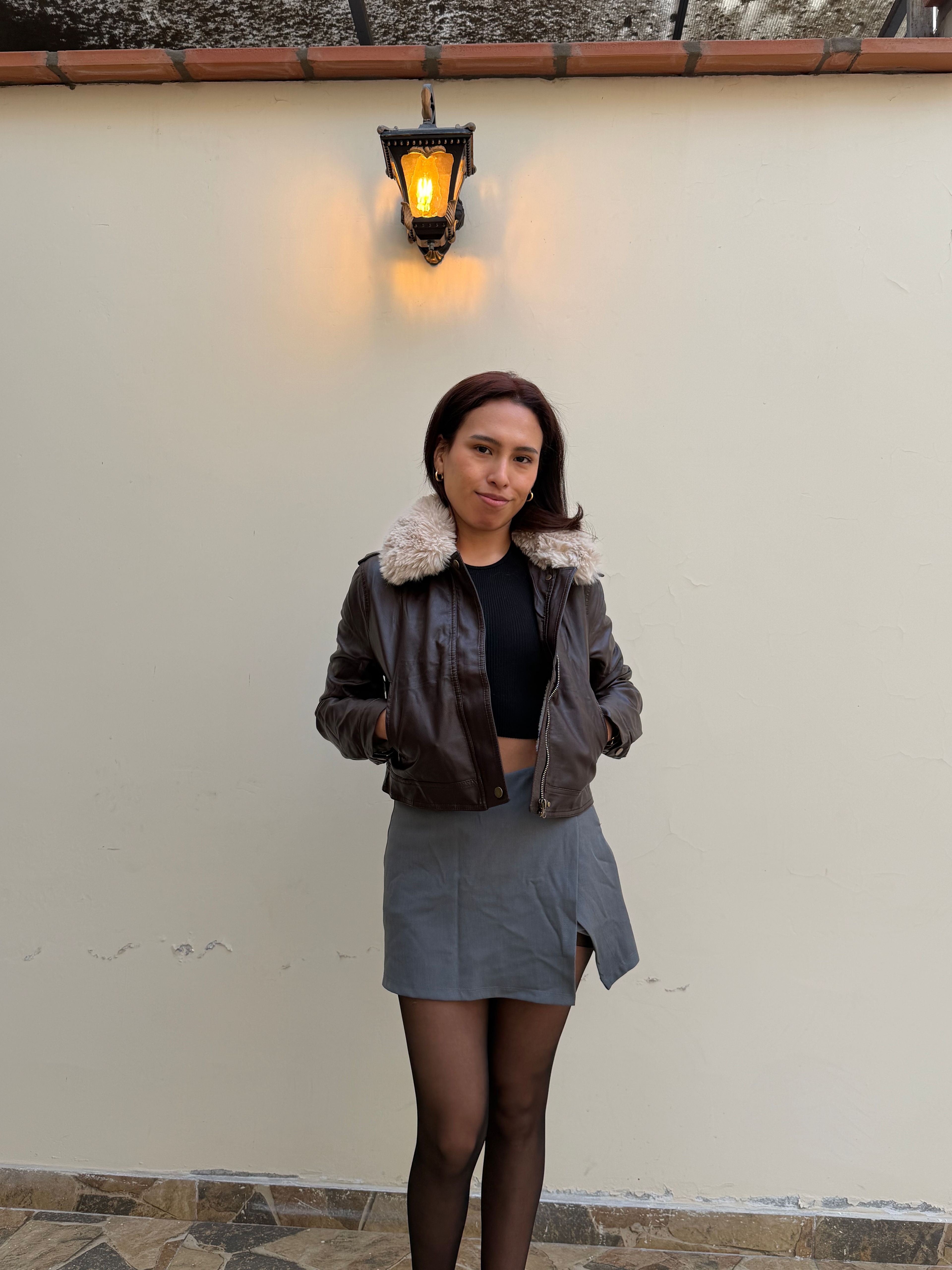 Casaca urbana cuerina