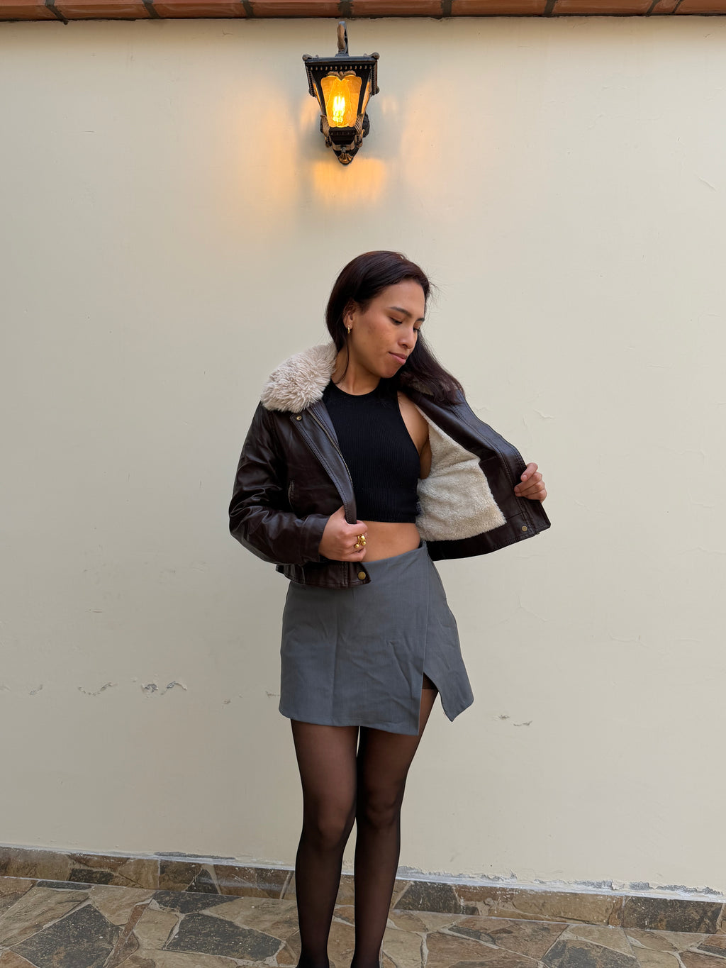 Casaca urbana cuerina