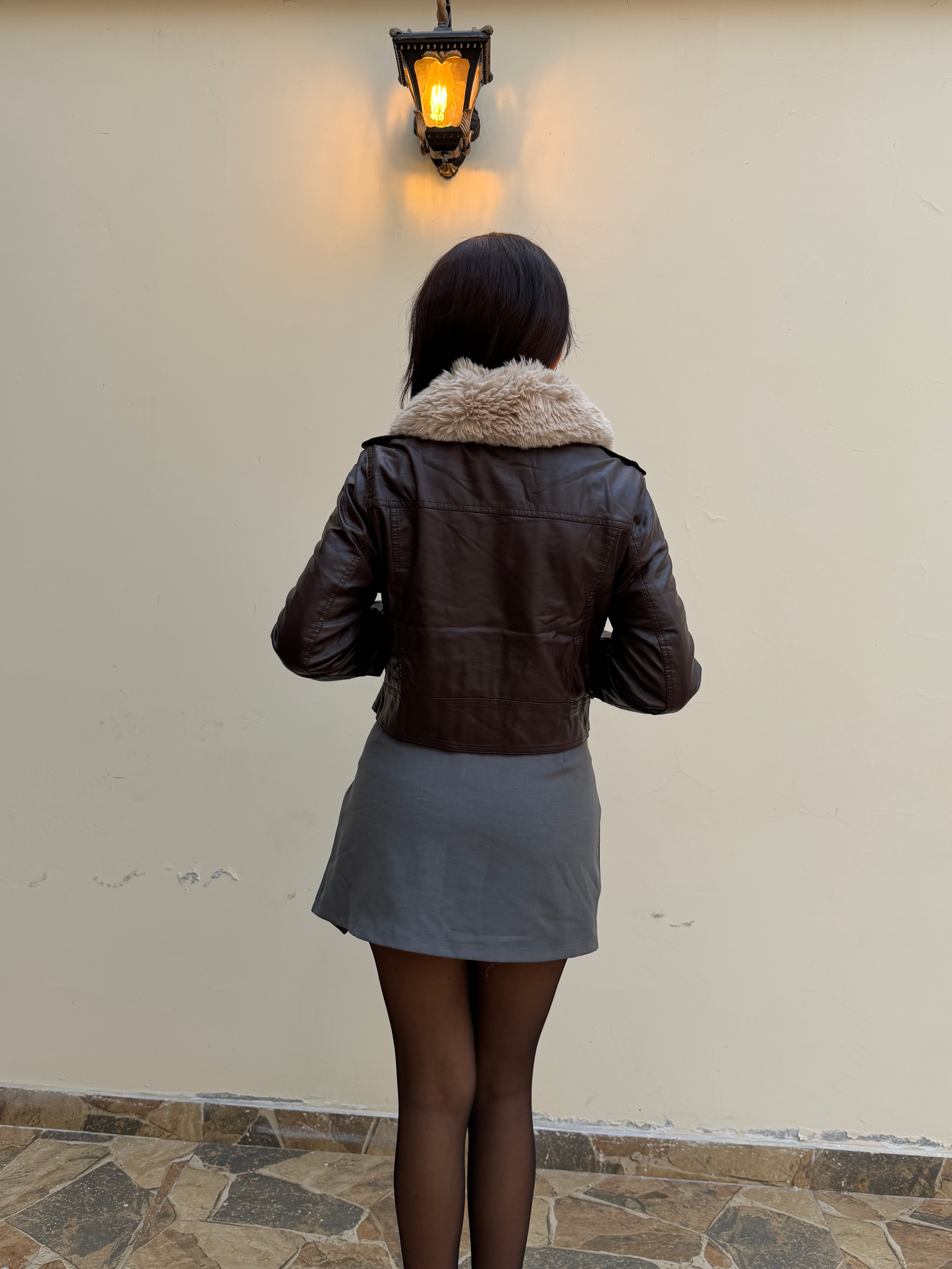 Casaca urbana cuerina